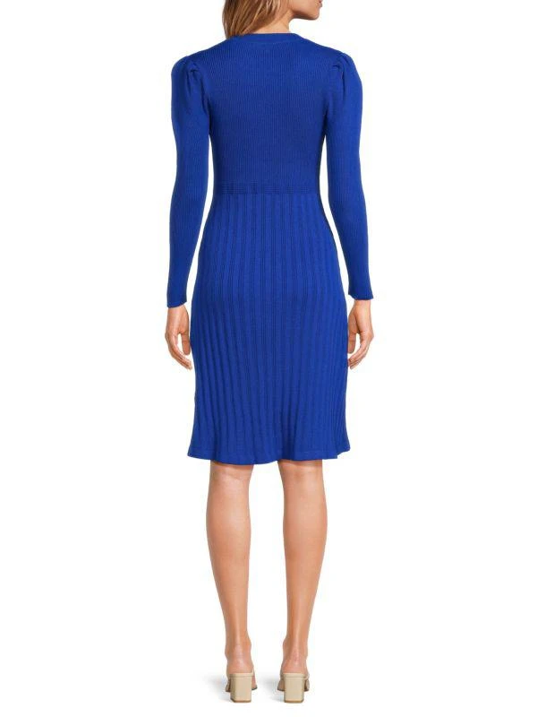 Sharagano Embellished Knee Sweater Dress 2