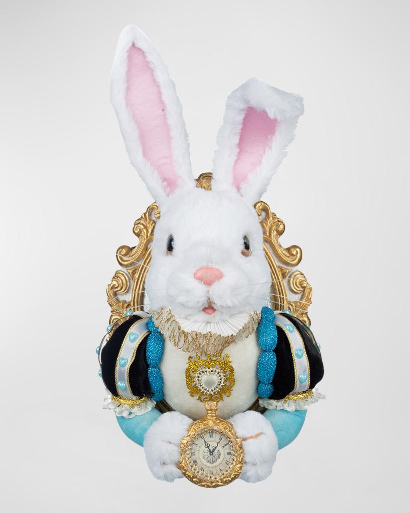 Katherine's Collection Pastel White Rabbit Door Knocker