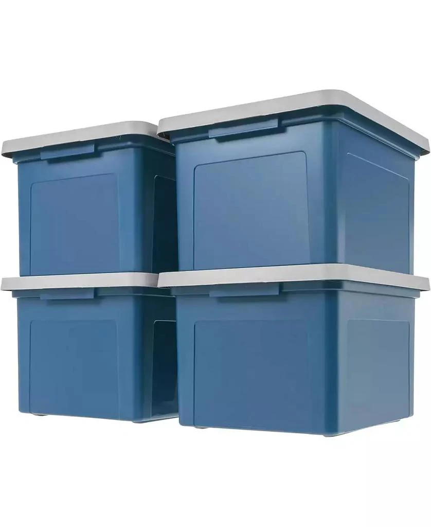 IRIS USA 4Pack 35 Qt. File Organizer Plastic File Box for Letter/Legal ...