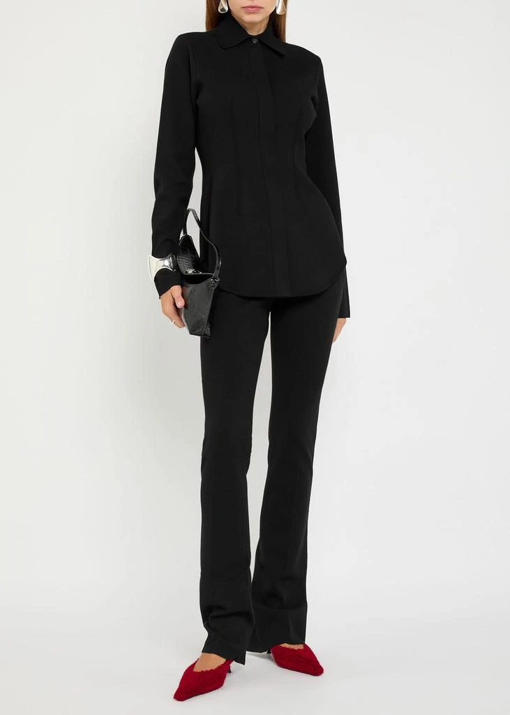 Max Mara EARRY1 slim-leg knit trousers 4