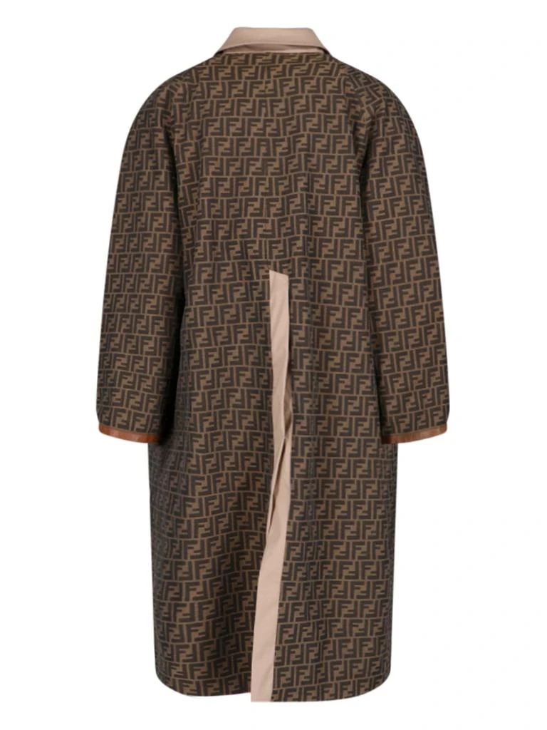 Fendi Fendi FF Logo Jacquard Reversible Trench Coat 4