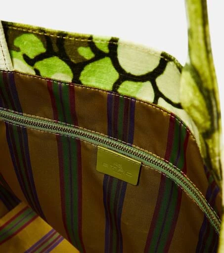 ETRO Pegaso leather-trimmed tote bag 3