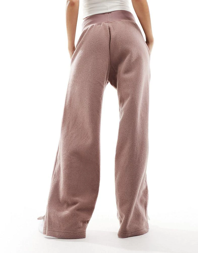 NIKE Nike mini swoosh high waisted joggers in purple- STONE 2