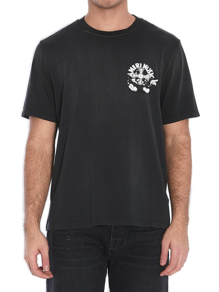 AMIRI Brown Lion Outline T-shirt L - T-Shirts - BeyondStyle