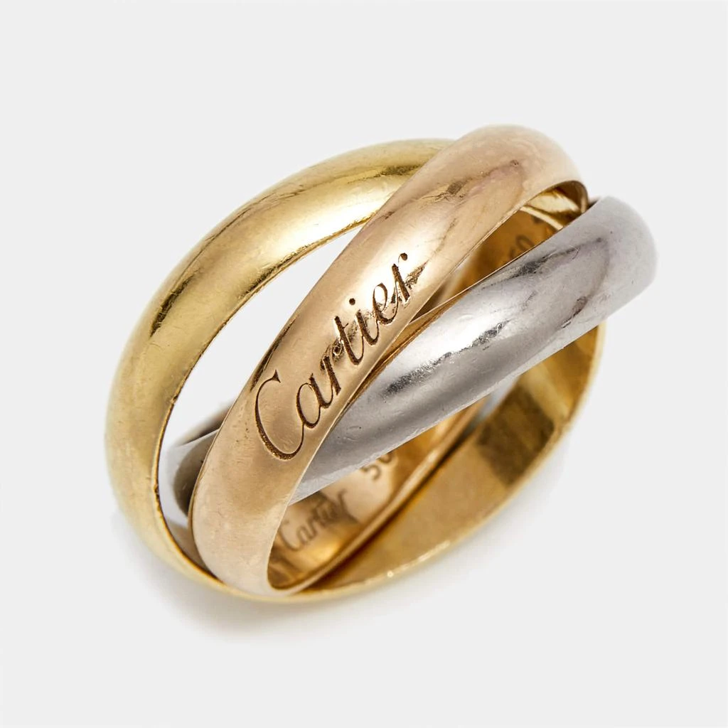 Cartier Cartier Trinity 18k Three Tone Gold Ring Size 50 4