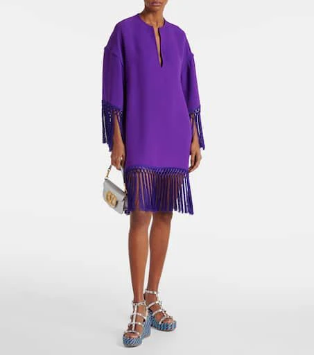 Valentino Rockstud leather espadrille wedges 3