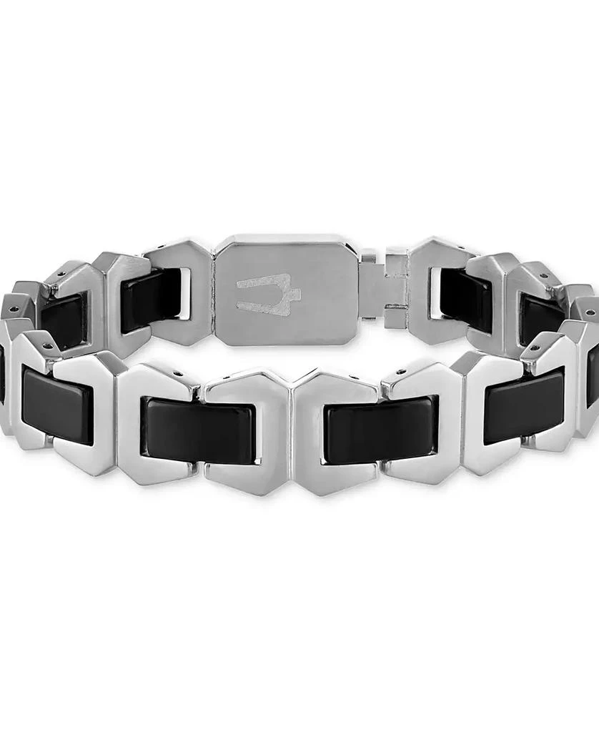 Bulova Men
s Icon Black Ceramic Bracelet in Stainless Steel