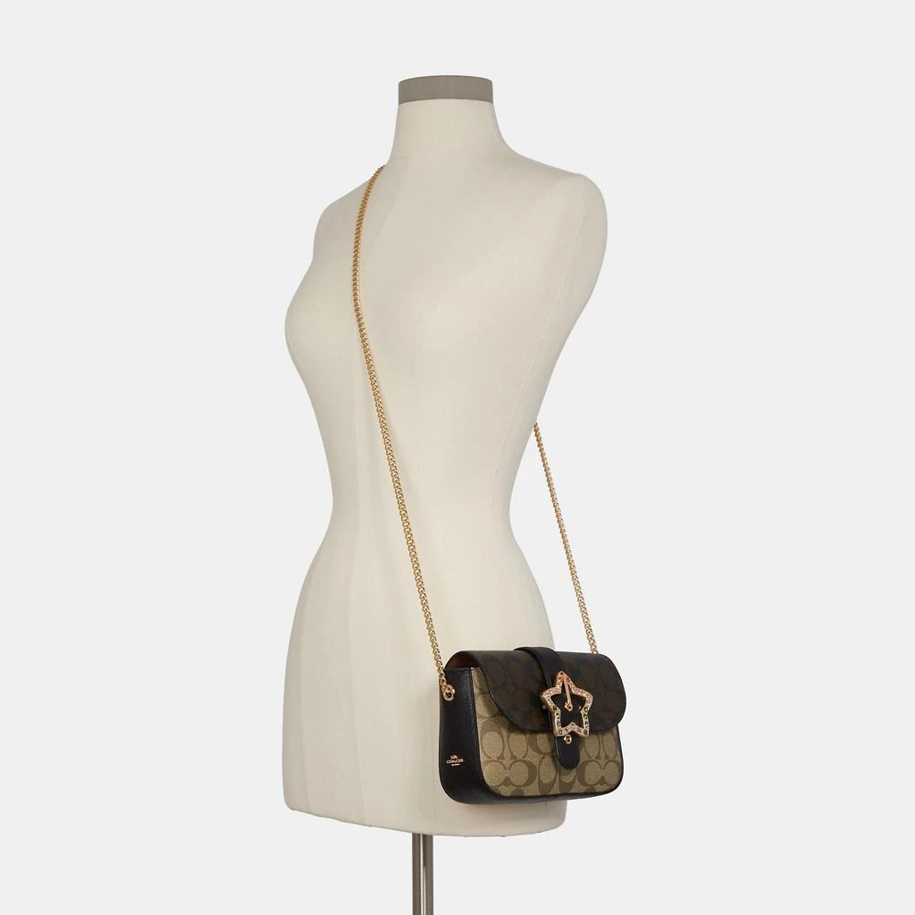Coach Coach Outlet Gemma Crossbody In Blocked Signature Canvas With Star Buckle 3