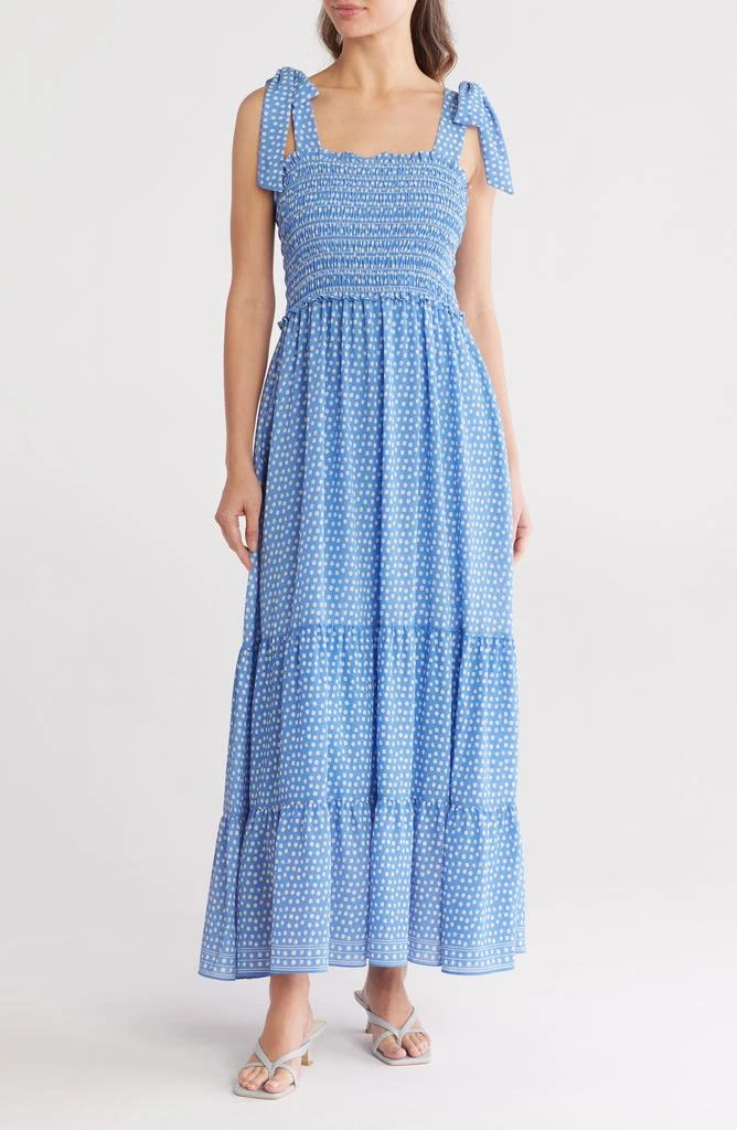 tweed maxi dress MOISELLE Chain-belt Checked Tweed Maxi Dress