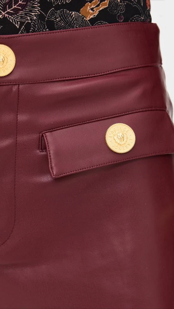 LAGENCE Dionne Faux Leather Shorts 5