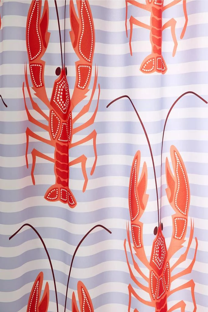 Urban Outfitters Lobster Dance Patterned Shower Curtain 2