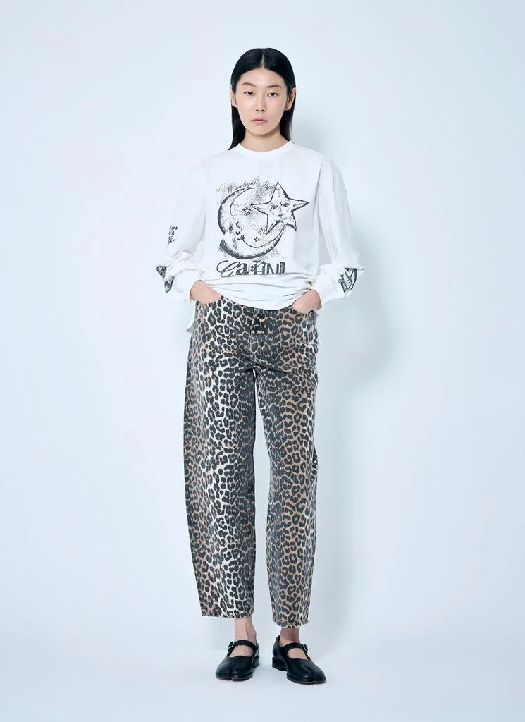 Ganni Leopard Stary Jeans 2