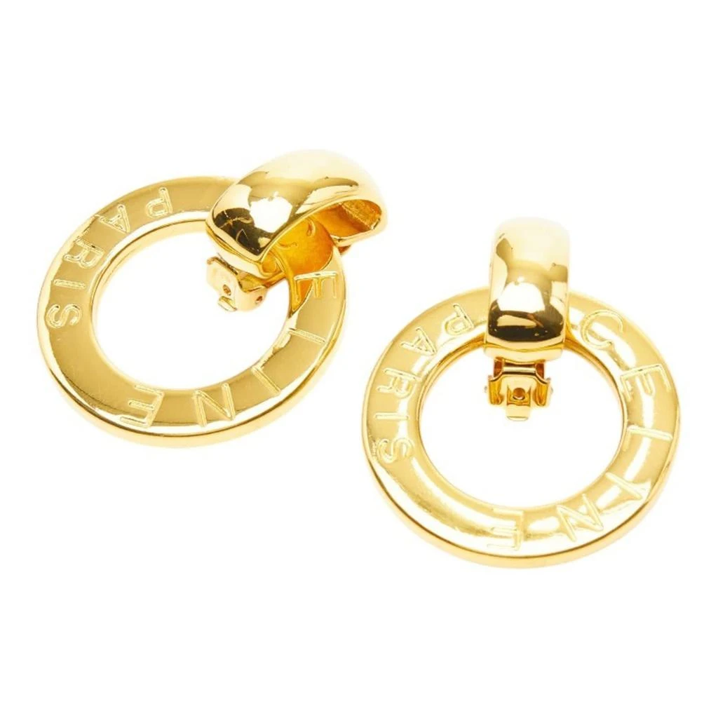 Celine Plating Clip Earrings (Pre-Owned)