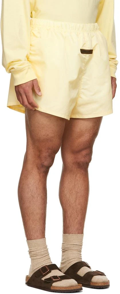 Essentials Yellow Nylon Shorts 2