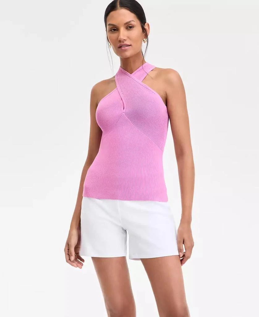 INC International Women's Ottoman Halter Top, Exclusively at Macy's 1