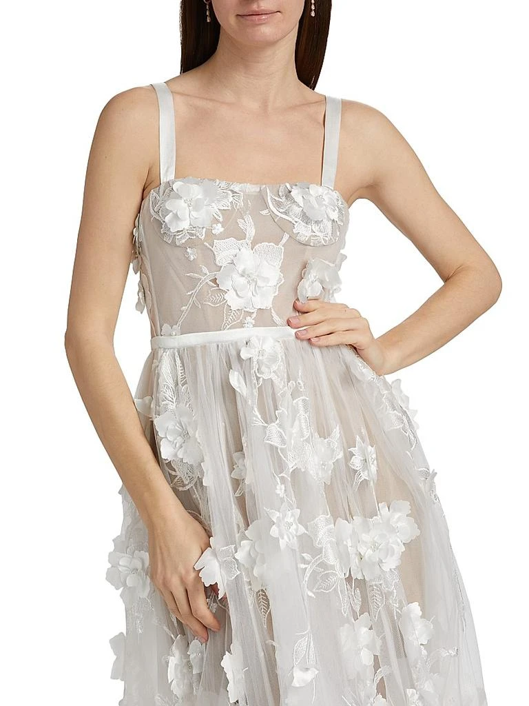 BRONX AND BANCO Anastasia Floral Appliqué Gown 6