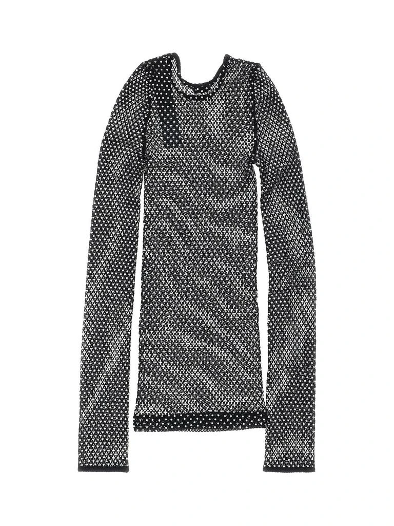 Balenciaga Balenciaga Crystal Embellishment Long-Sleeved Top 2