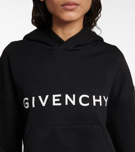Givenchy Cropped cotton fleece sweatshirt 4