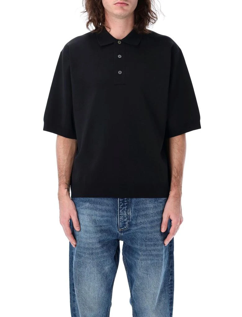 Studio Nicholson Studio Nicholson Short Sleeved Knitted Polo Shirt 1