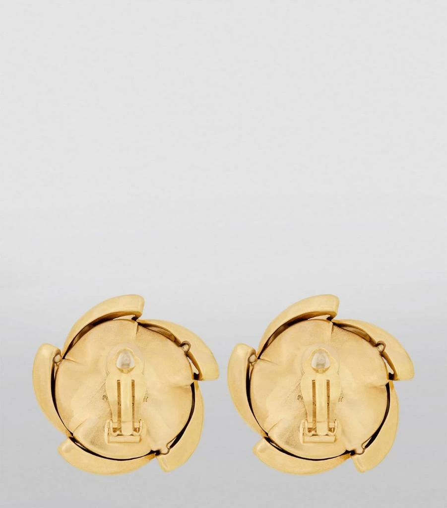 Saint Laurent Gold-Tone Clip-On Earrings 2