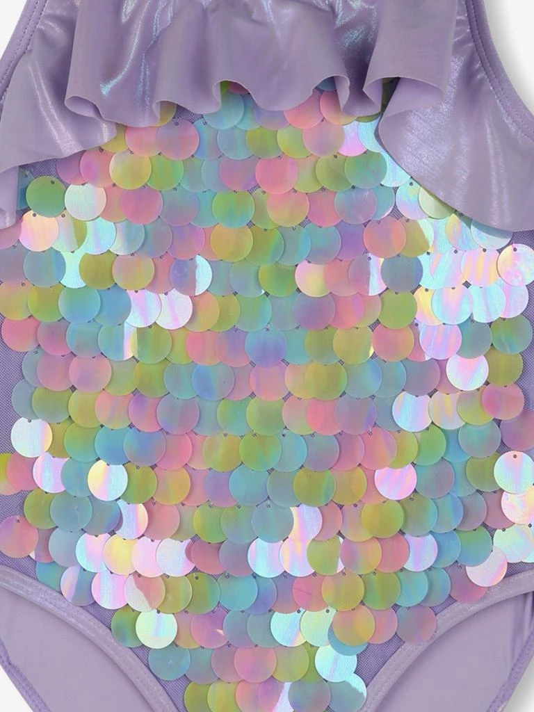 Billieblush Billieblush Girls Sequin Ruffle Swimsuit in Multicolour 3