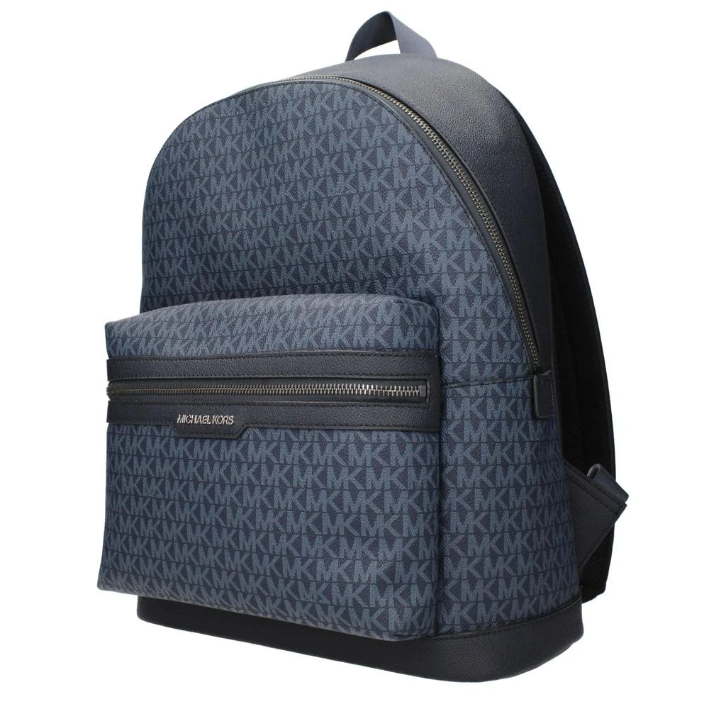 Michael Kors Blue and Silver Men\'s Backpack Cooper Signature Logo and Nylon Backpack in CORNFLOWER  main image 2