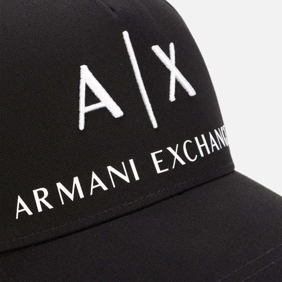 Armani Exchange Armani Exchange Men's Ax Logo Cap - Black/White 4