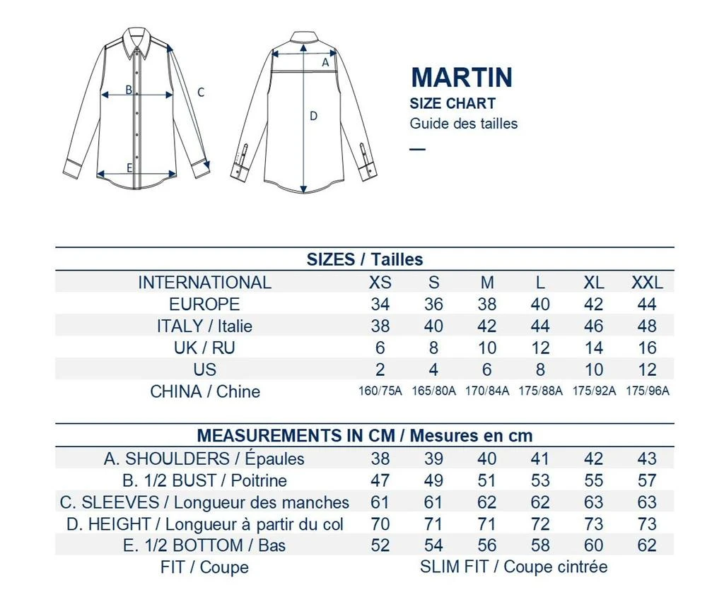 INES DE LA FRESSANGE PARIS Shirt Martin cotton sky blue 6