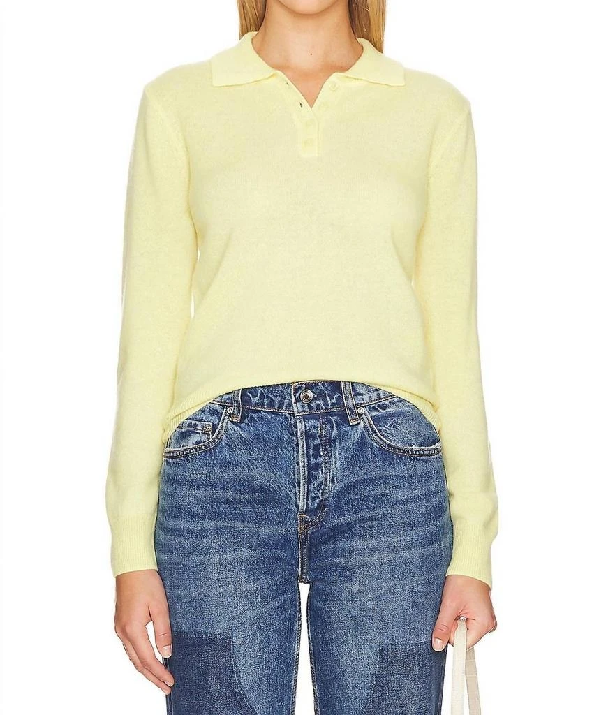 27 Miles Malibu Pina Polo Sweater In Butter 1
