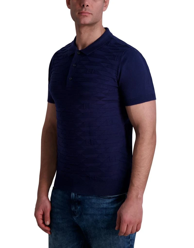 Karl Lagerfeld Paris SHORT SLEEVE KNIT POLO 3