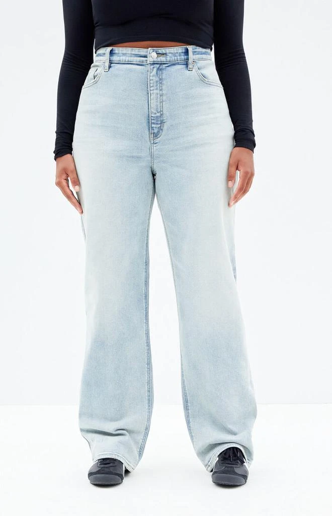 PacSun Stretch Light Indigo Curve '90s Boyfriend Jeans 2