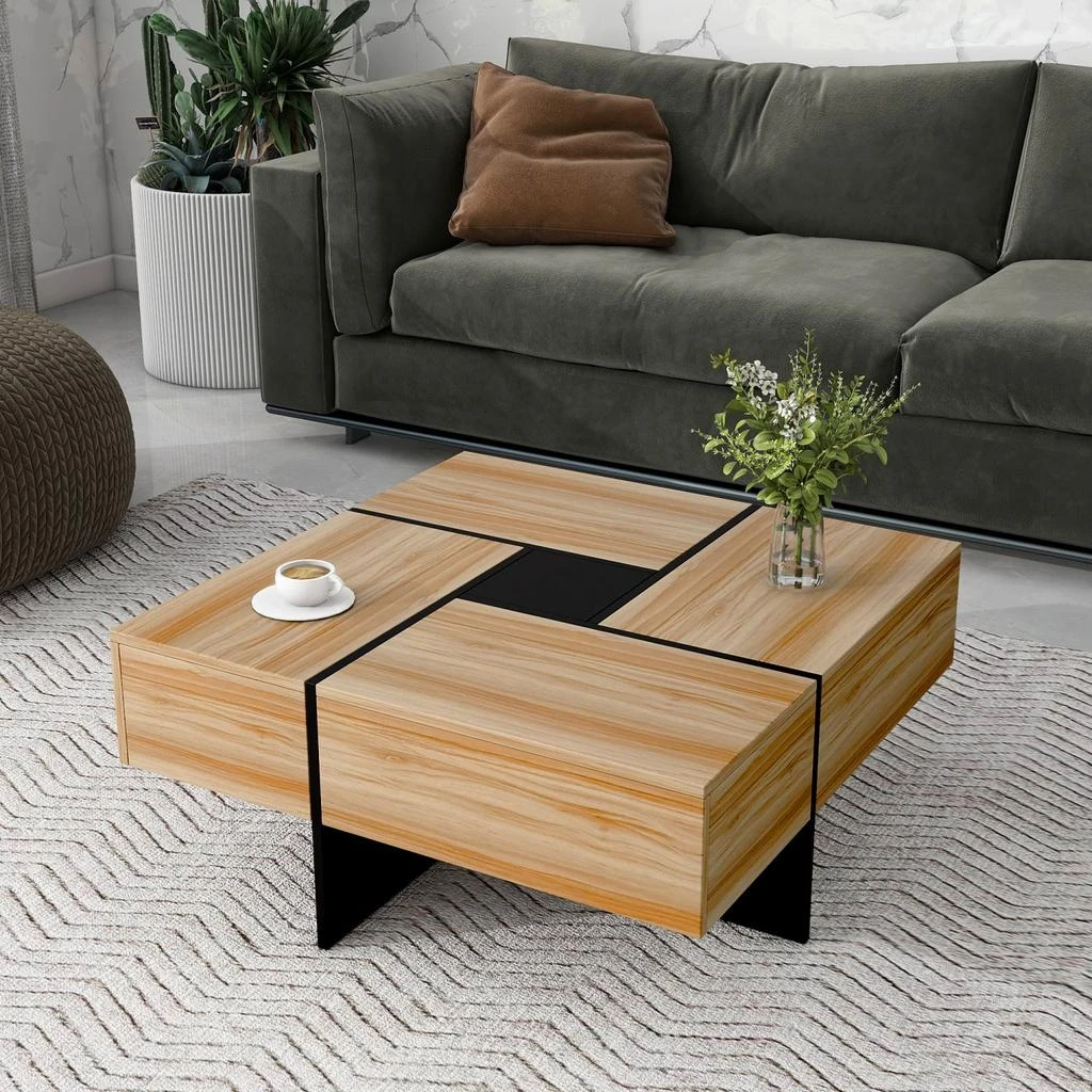 Streamdale Furniture Streamdale Modern Coffee Table with Hidden Storage
Sliding Top 2