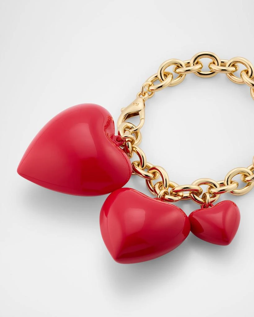 Roxanne Assoulin The Happy Heart Bag Charm, Cherry Red 3