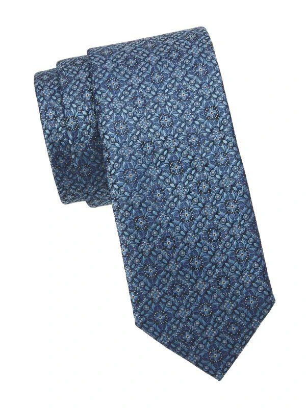 Hickey Freeman ​Medallion Print Tie 1