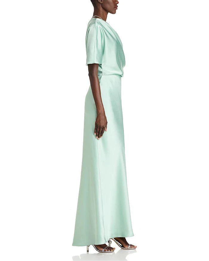 Amsale Draped Satin One Shoulder Dress 5