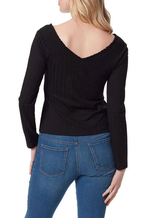 Jessica Simpson Myra Lace Ribbed Knit Top 2