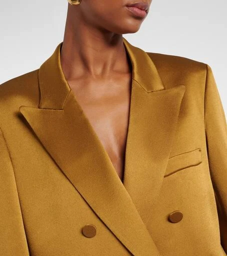 BLAZÉ MILANO Novalis double-breasted satin blazer 4