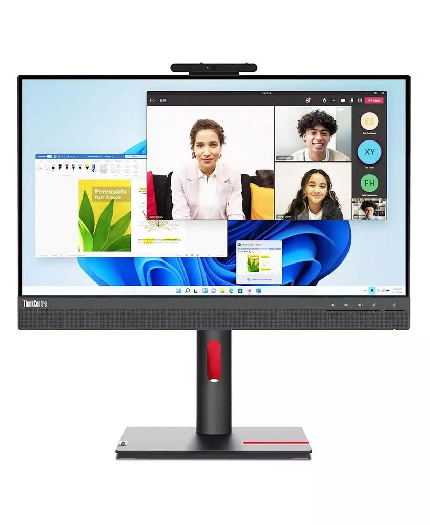 Lenovo ThinkCentre Tiny-In-One 24 Gen 5 23.8" 16:9 Full HD IPS WLED LCD Monitor with Webcam, Black 2