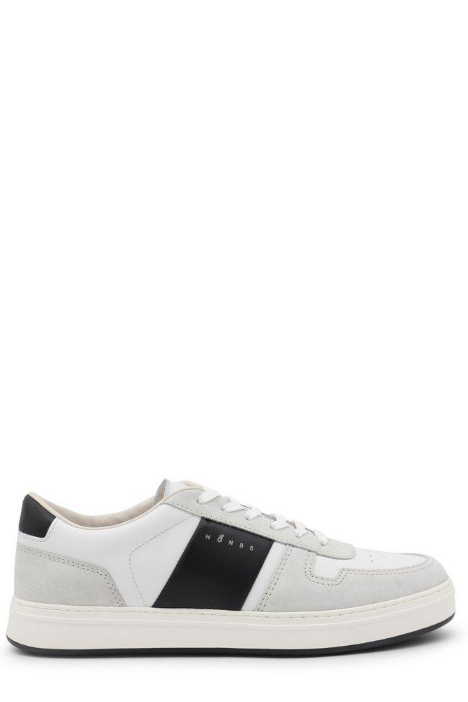 hogan Hogan H-TV Logo Printed Panelled Sneakers