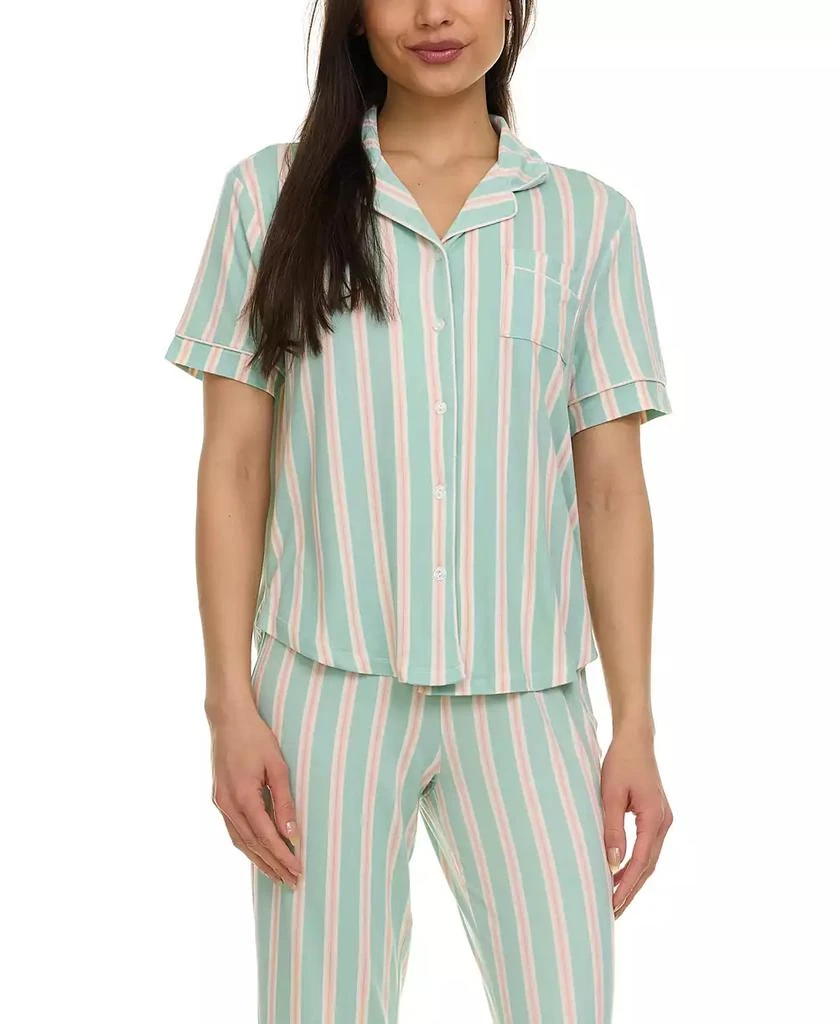 Flora Nikrooz Women's Annie Printed Capri Pajama Set 5