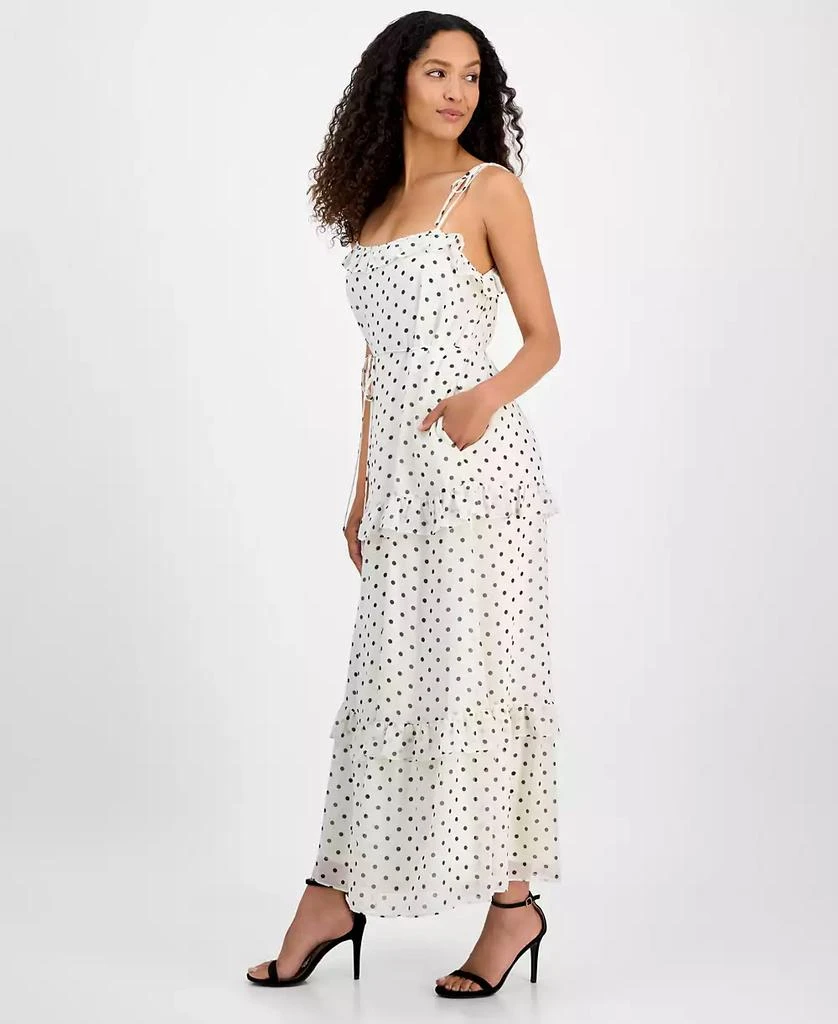 julia jordan Women's Tie-Strap Ruffle-Tier Maxi Dress 3