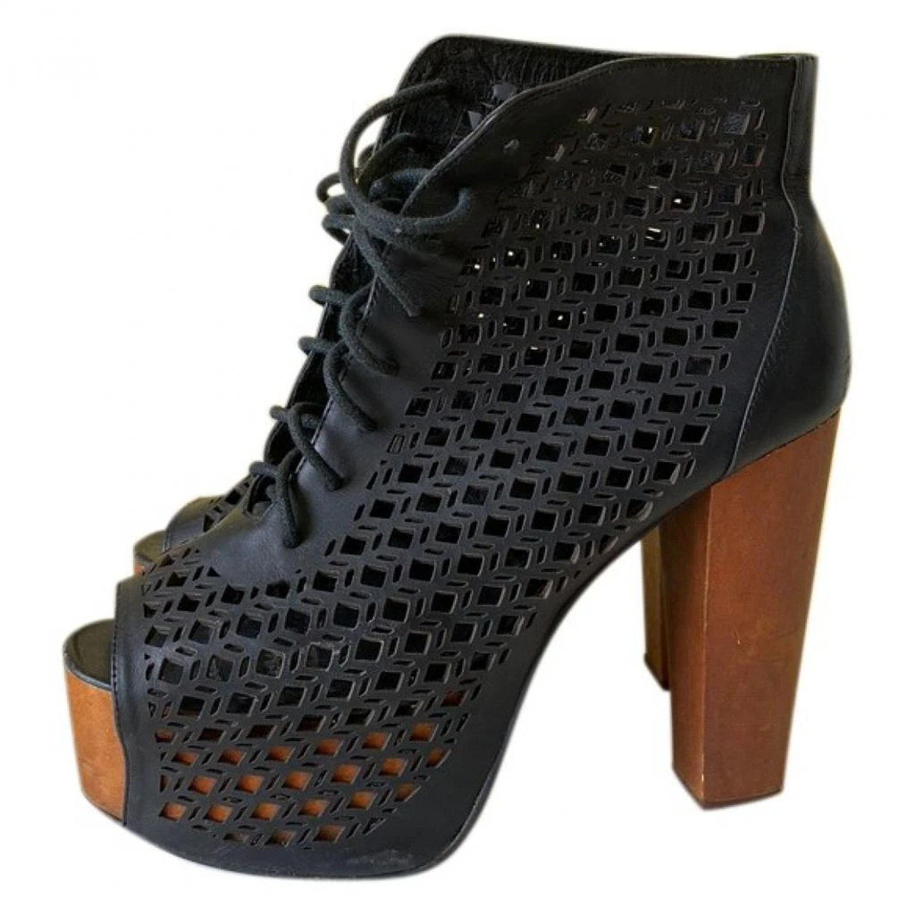 Jeffrey Campbell Jeffrey Campbell Leather open toe boots 1