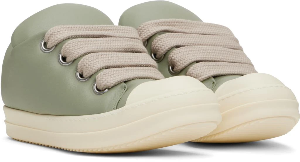 Rick Owens Green Hollywood Jumbolace Sneakers 4
