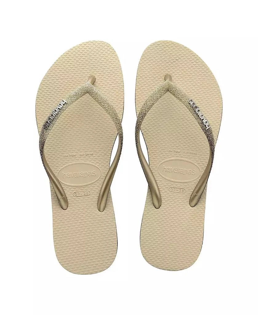Havaianas Women's Slim Sparkle Slip On Sandals 3