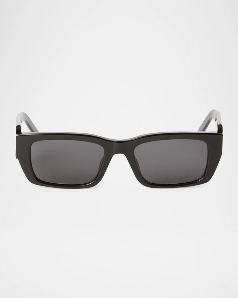 Palm Angels PERI102 WILLOW 1007 Rectangle Sunglasses - Black/Grey Shop WILLOW Dark Grey Rectangular Men main image 4
