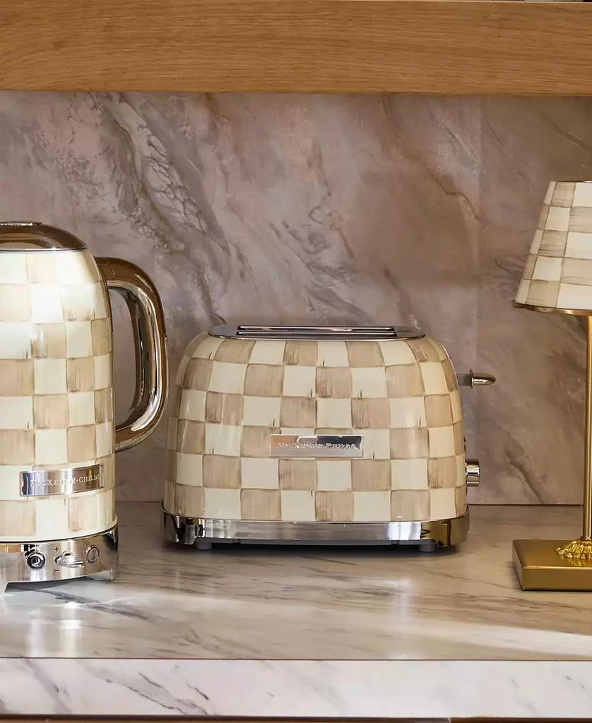 MacKenzie-Childs Mocha Check 2-Slice Toaster 5