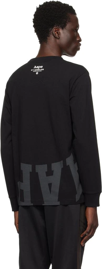 AAPE Black Basic Long Sleeve T-shirt 3