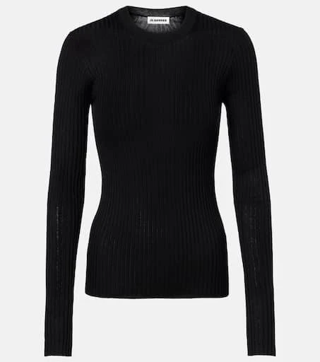 Jil Sander Ribbed-knit silk sweater 1