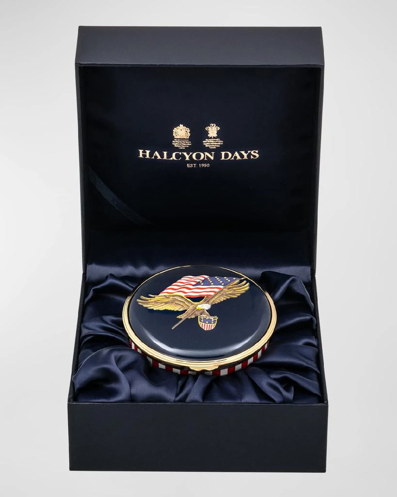 Halcyon Days Star Spangled Banner Enamel Music Box 3