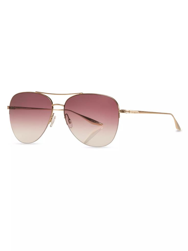 Barton Perreira Chevalier 62MM Aviator Sunglasses